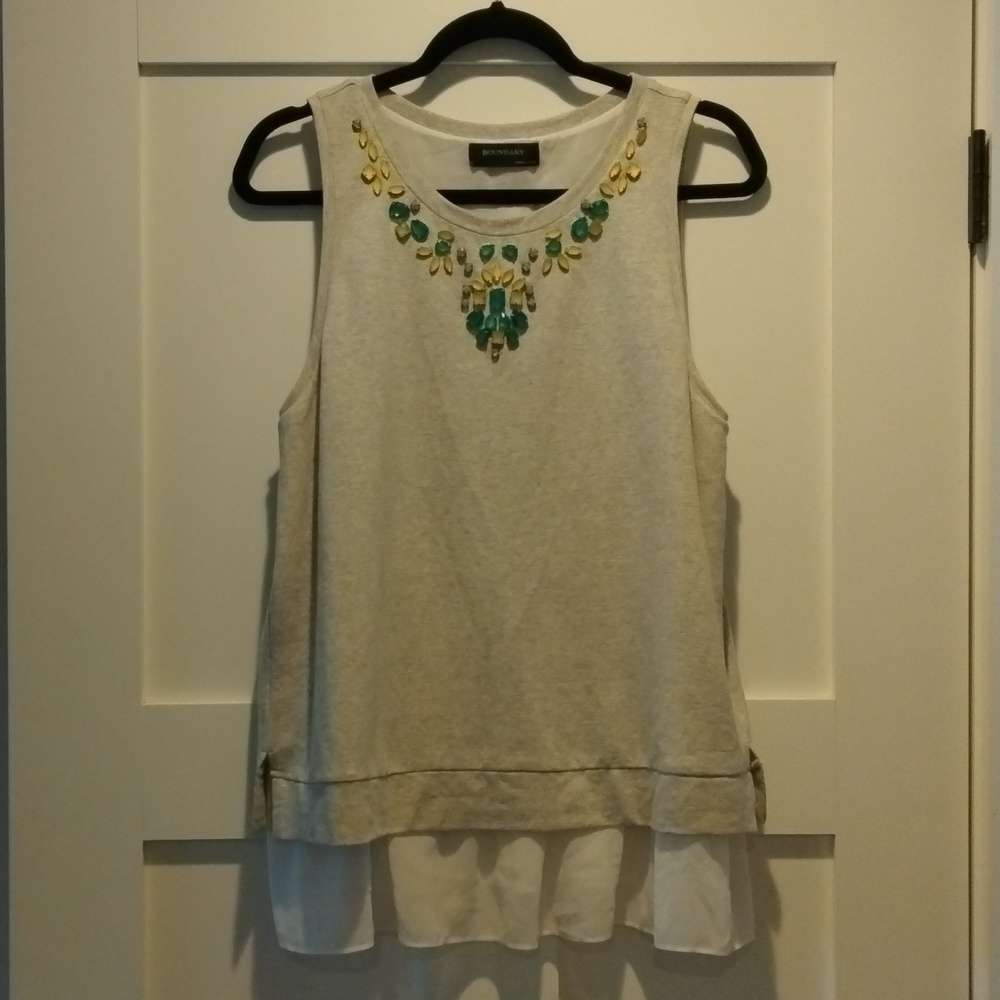 Boundary Jeweled Tank Top